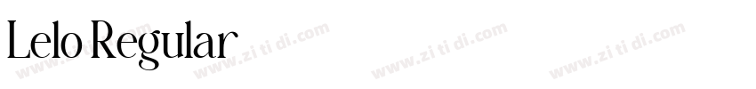 Lelo Regular字体转换 Lelo Regular字体转换